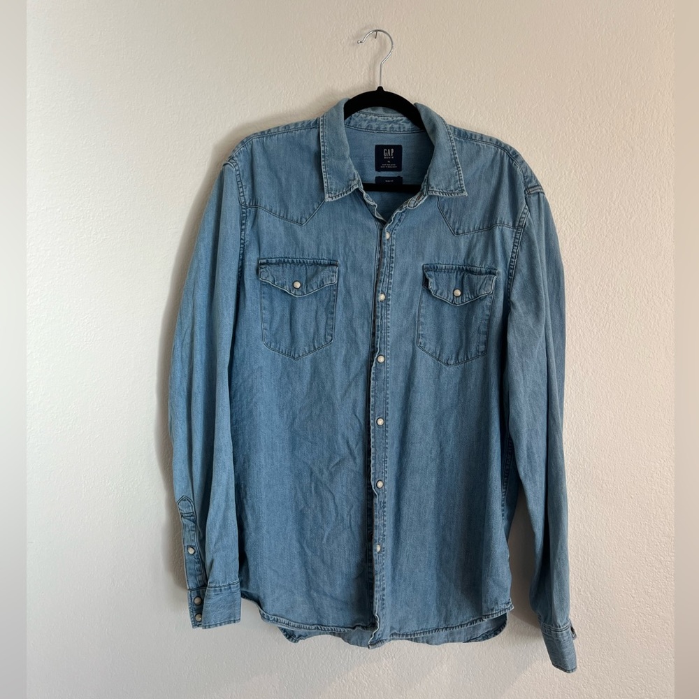 Gap | Denim Button Down | XL